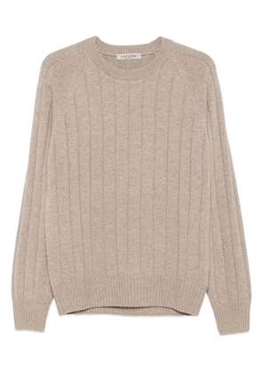 Fileria ribbed crew-neck sweater - Neutrals