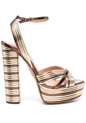 Aquazzura 140mm Sundance sandals - Brown