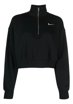 Nike Phoenix cropped zip-up sweatshirt - Black