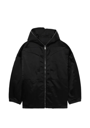 Rick Owens hooded zip-up jacket - Black