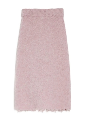 Jil Sander wool knitted midi skirt - Pink