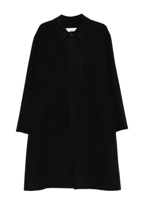 Lardini classic-collar button coat - Black
