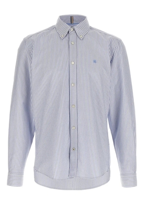 BOSS striped button-down shirt - Blue