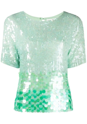 P.A.R.O.S.H. sequinned T-shirt - Green