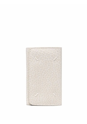 Maison Margiela four-stitch leather key holder - Grey