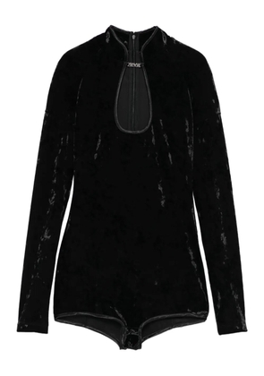 Versace Jeans Couture keyhole-neck long-sleeves bodysuit - Black