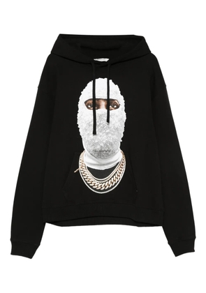 Ih Nom Uh Nit Future Mask cotton hoodie - Black