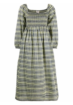 Baum Und Pferdgarten Aquina checked dress - Yellow