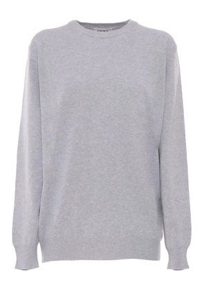 Kangra elbow-patch cotton sweater - Grey