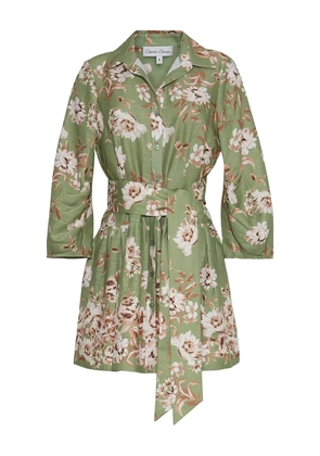 Cara Cara Raya floral mini dress - Green