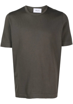 D4.0 short-sleeved fine-ribbed T-shirt - Brown