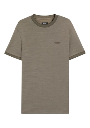 BOSS x ASTON MARTIN logo-detail T-shirt - Neutrals