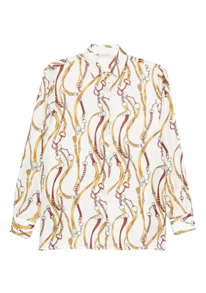 ARCHIVIO 67 chain-print shirt - White