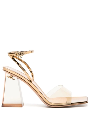 Gianvito Rossi Cosmic 85mm leather sandals - Gold