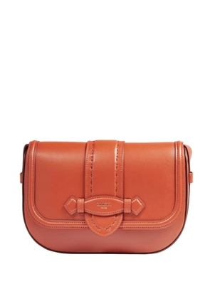 Lancel Sienna stitched flap cross body bag - Brown