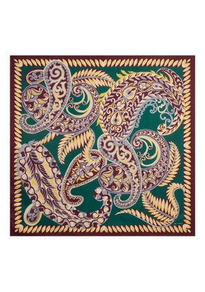 ETRO paisley floral silk scarf - Red