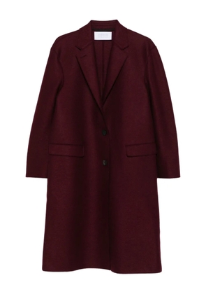 Harris Wharf London Chester button-fastening wool coat - Red