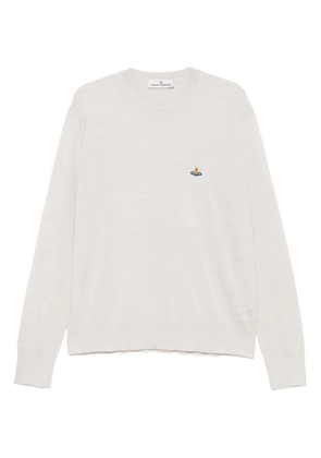 Vivienne Westwood orb-embellished crew-neck sweater - Grey