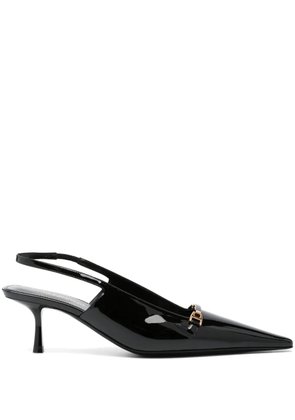 Saint Laurent Carine 55mm patent-leather pumps - Black