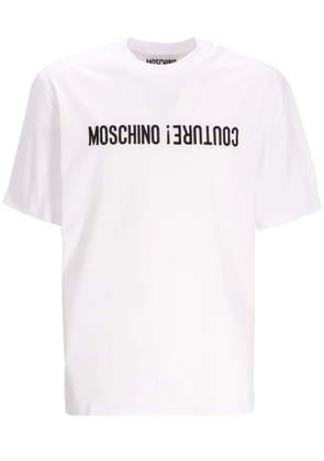 Moschino logo-print cotton T-shirt - White