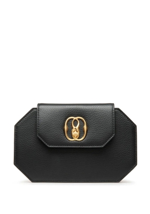 Bally Emblem Octogone leather mini bag - Black