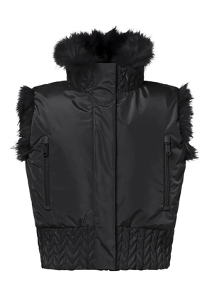 Goldbergh Yara reversible faux-fur hooded gilet - Black