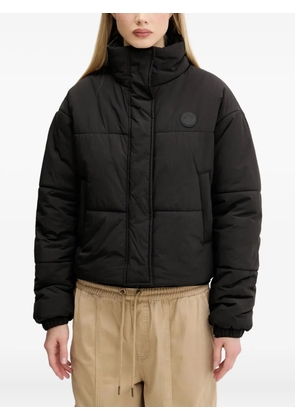 HUGO quilted logo puffer jacket - Black