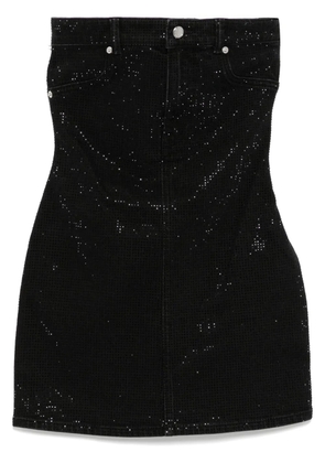 Alexander Wang crystal embellishment denim dress - Black