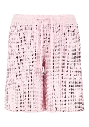 VENUJA crystal-embellished shorts - Pink
