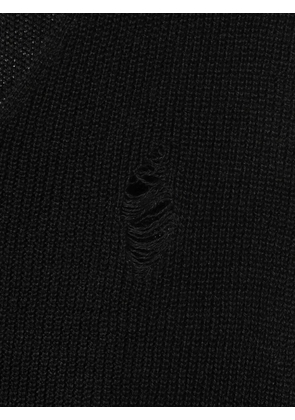 Undercover ripped zip-detail vest - Black