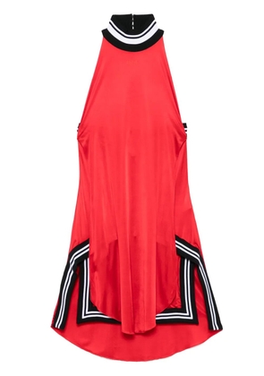 Off-White satin mini dress - Red