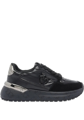 PINKO metallic-panel chunky-sole sneakers - Black