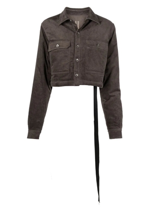 Rick Owens DRKSHDW corduroy cropped jacket - Grey