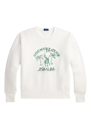 Polo Ralph Lauren graphic-print sweatshirt - Neutrals