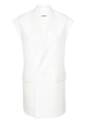 Jil Sander V-neck oversized gilet - Neutrals