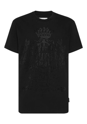Philipp Plein Crest crystal-embellished T-shirt - Black