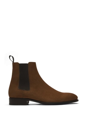 Brioni Milano elastic-panels chelsea boots - Brown