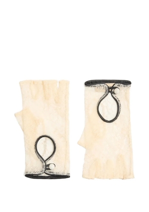 Valentino Garavani VLogo Signature biker gloves - Neutrals