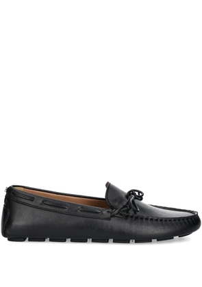 BOSS bow-detail loafers - Black