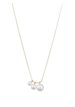 Sophie Bille Brahe 14kt yellow gold Stella pearl necklace