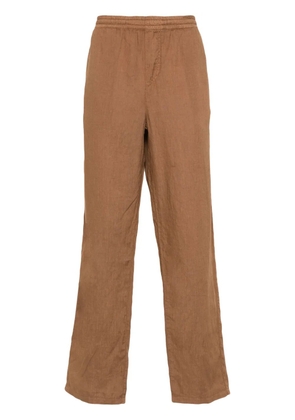ASPESI linen straight trousers - Brown