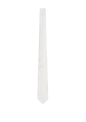 Emporio Armani silk tie - White