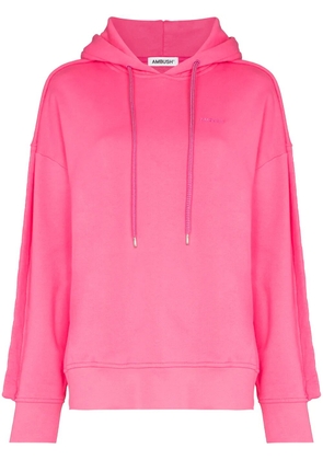 AMBUSH embroidered logo hoodie - Pink