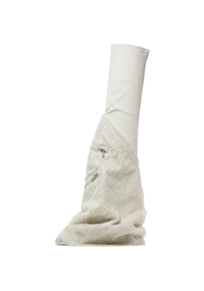 Rick Owens zip-fur boots - Neutrals