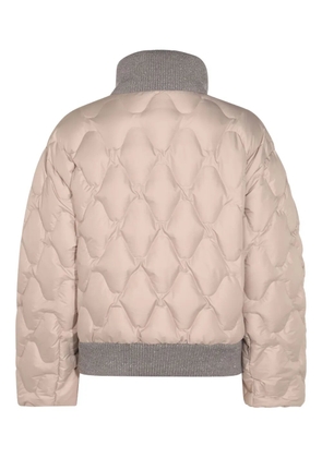 Fabiana Filippi quilted bomber jacket - Neutrals