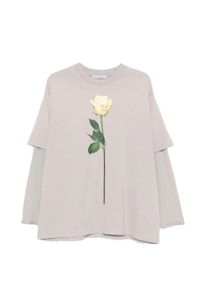 Acne Studios layred graphic t-shirt - Neutrals