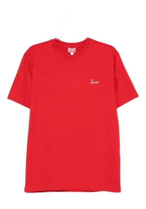 Kenzo floral-print crew-neck T-shirt - Red