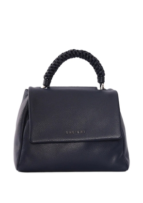 Orciani braided-handle tote bag - Blue