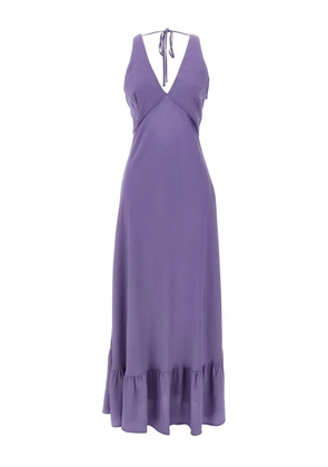 TWINSET logo-plaque dress - Purple