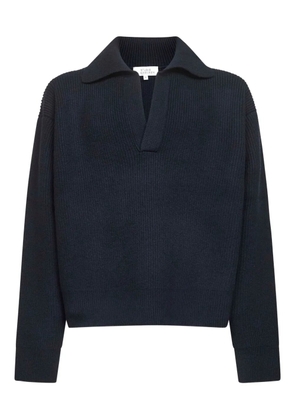 Studio Nicholson ribbed polo-collar sweater - Blue